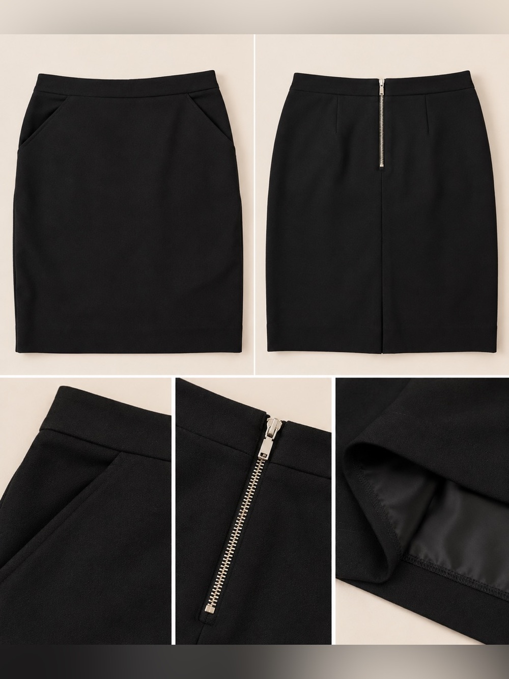 Classic Black Women’s Pencil Skirt
